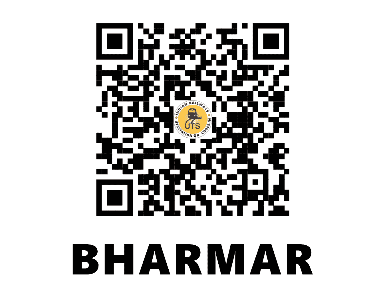 UTS QR Code for BHARMAR - BRMR - NR (HIMACHAL PRADESH)